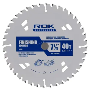 ROK 40246 7-1/4" X 40T Finishing Saw Blade