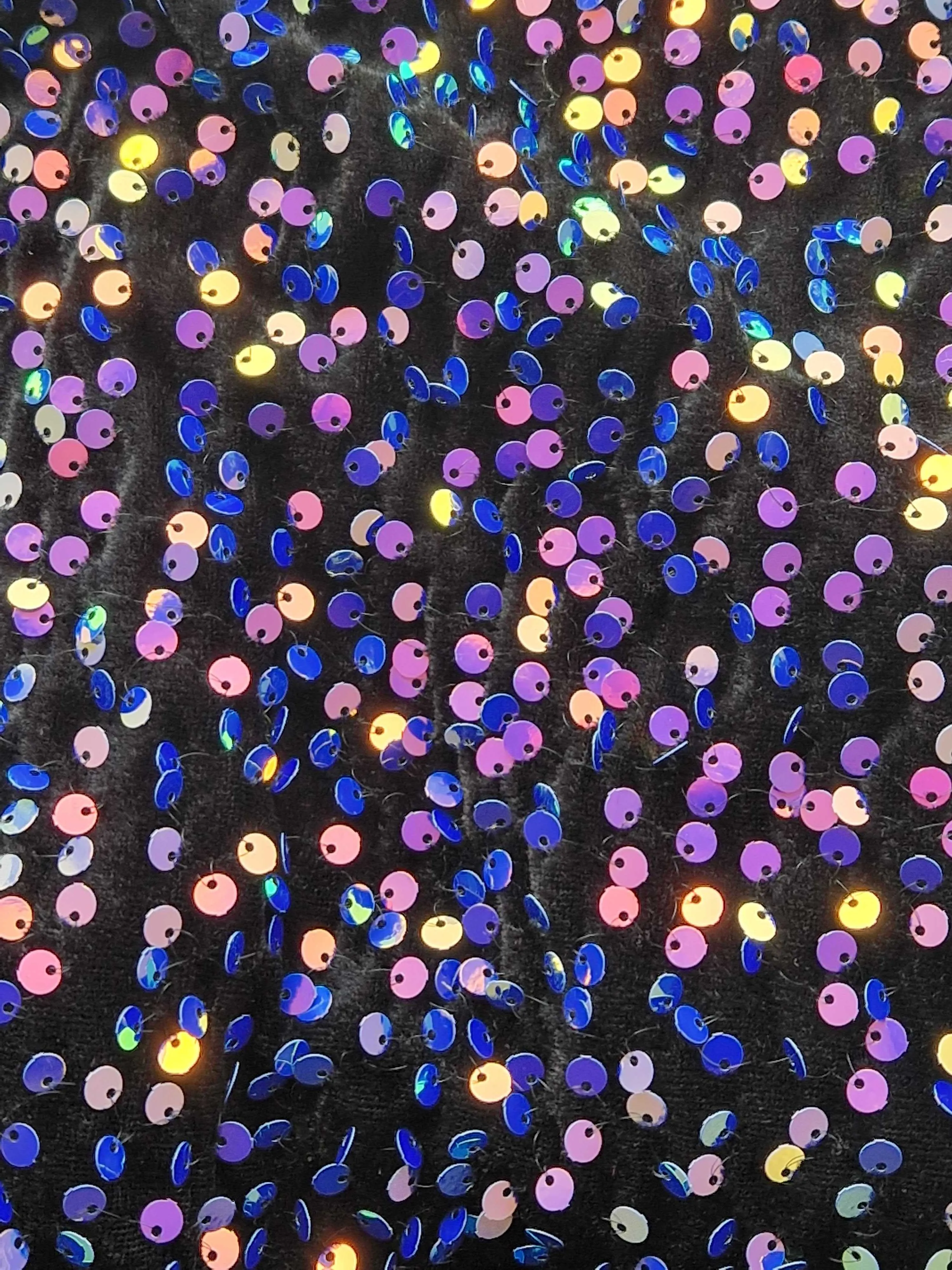 Rolling Vento Bottoms - Iridescent Midnight Sequin