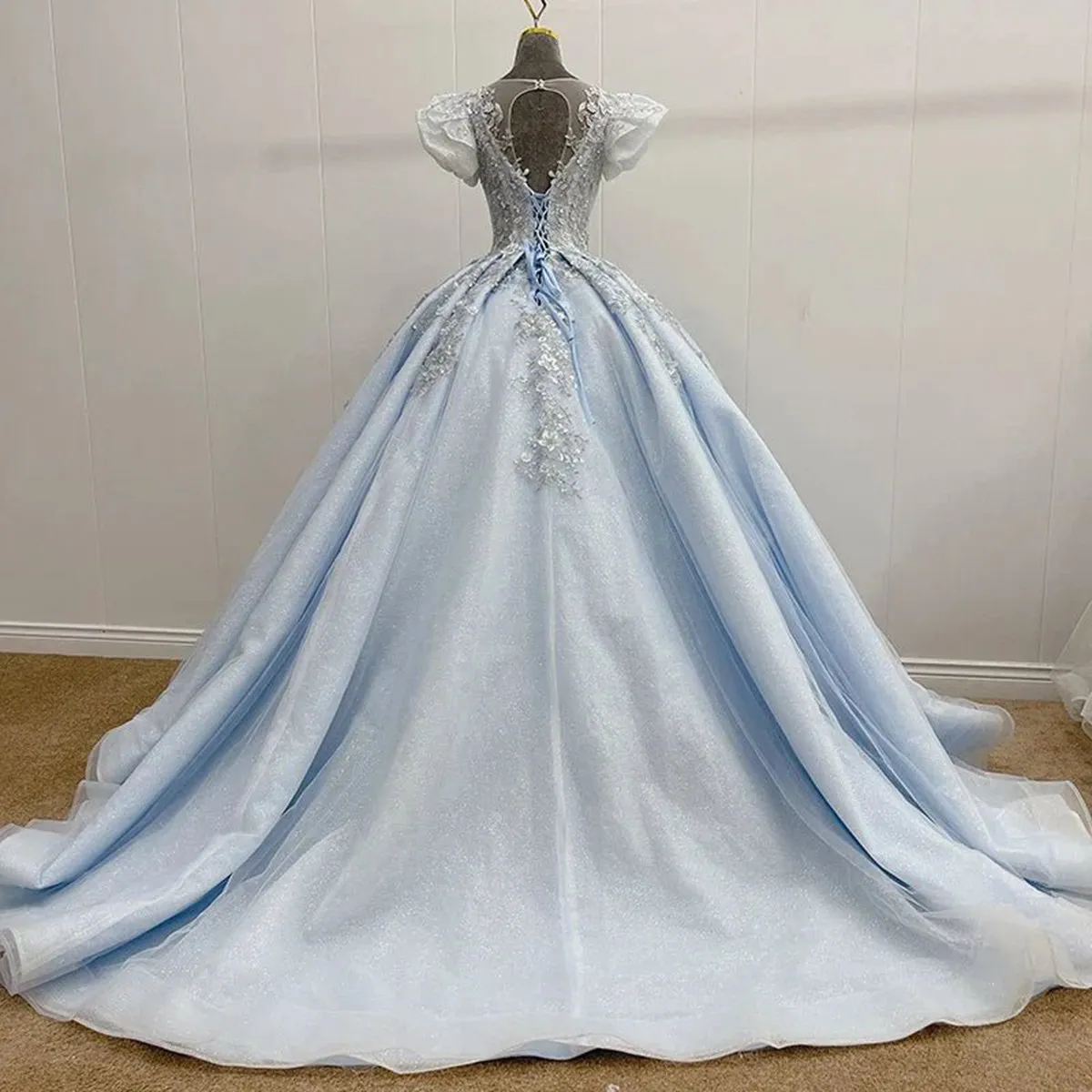 Romantic Quinceanera Organza Dresses Ball Gown