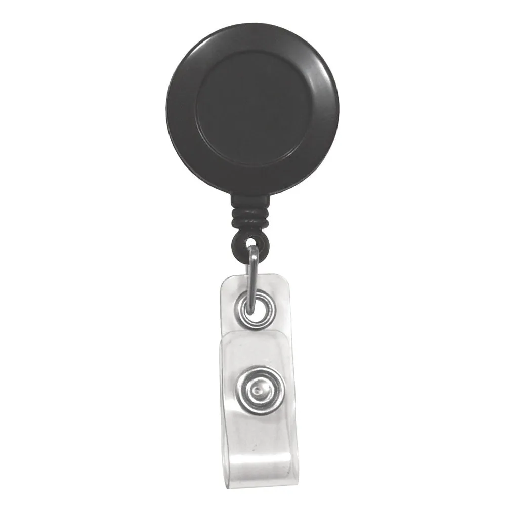 Round Badge ID Reel with Strap and Slide Clip (25/Pack)