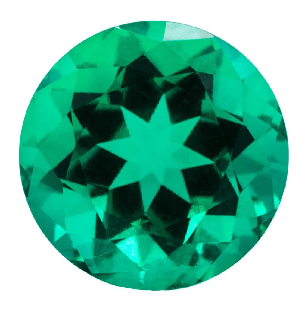 Round Chatham Lab-Grown Emerald Gems
