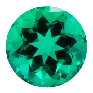 Round Chatham Lab-Grown Emerald Gems