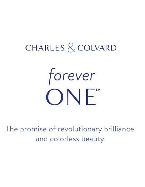 Round Rose Forever One Charles & Colvard Loose Moissanite Stone