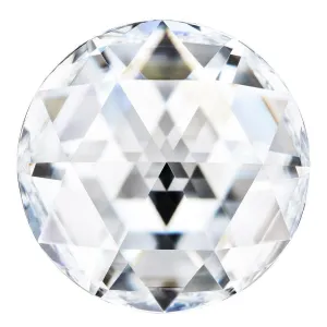 Round Rose Forever One Charles & Colvard Loose Moissanite Stone