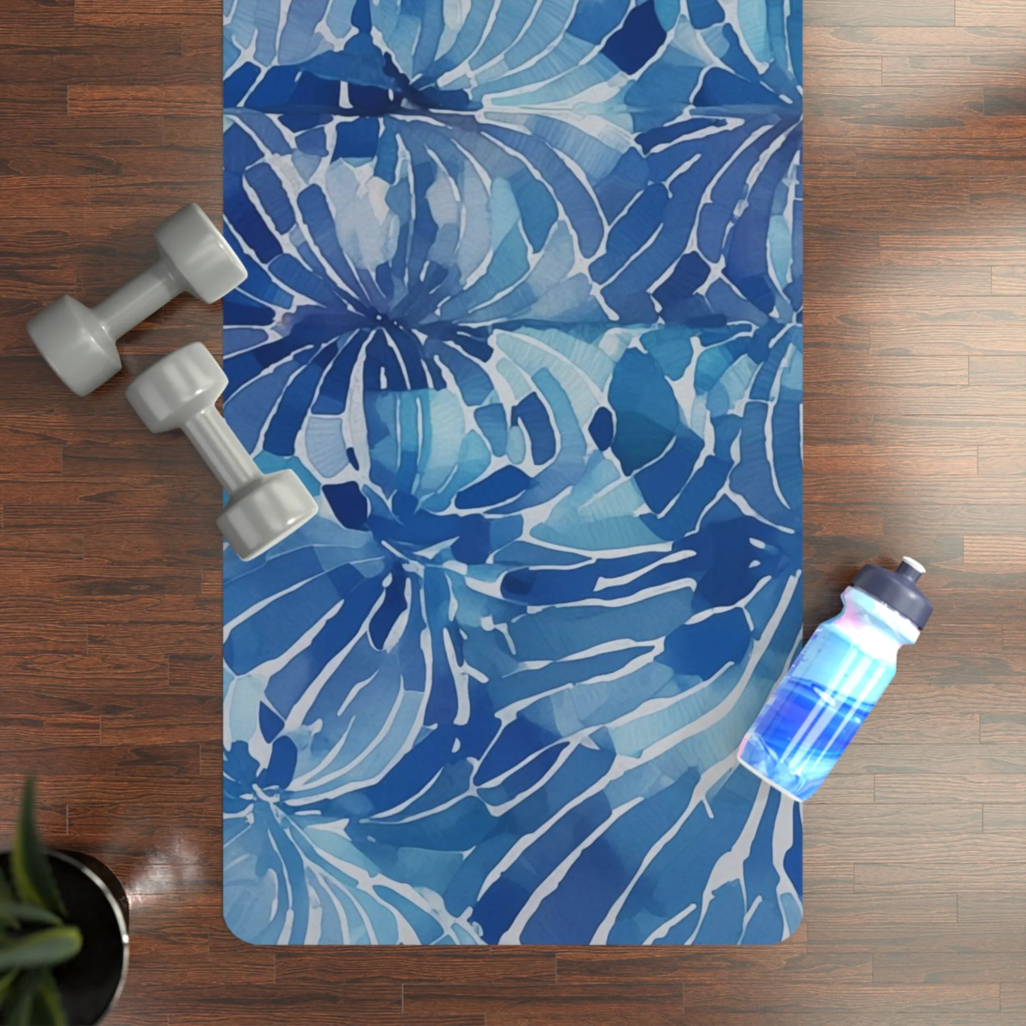 Rubber Yoga Mat- Colette Flint Shibori