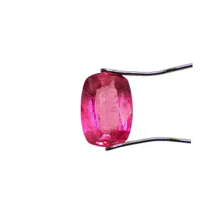 Rubellite Tourmaline, 3.50ct Rectangular Cushion Cut