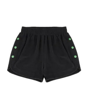 [SAMPLE SALE]LE SONNET Button Shorts - Black