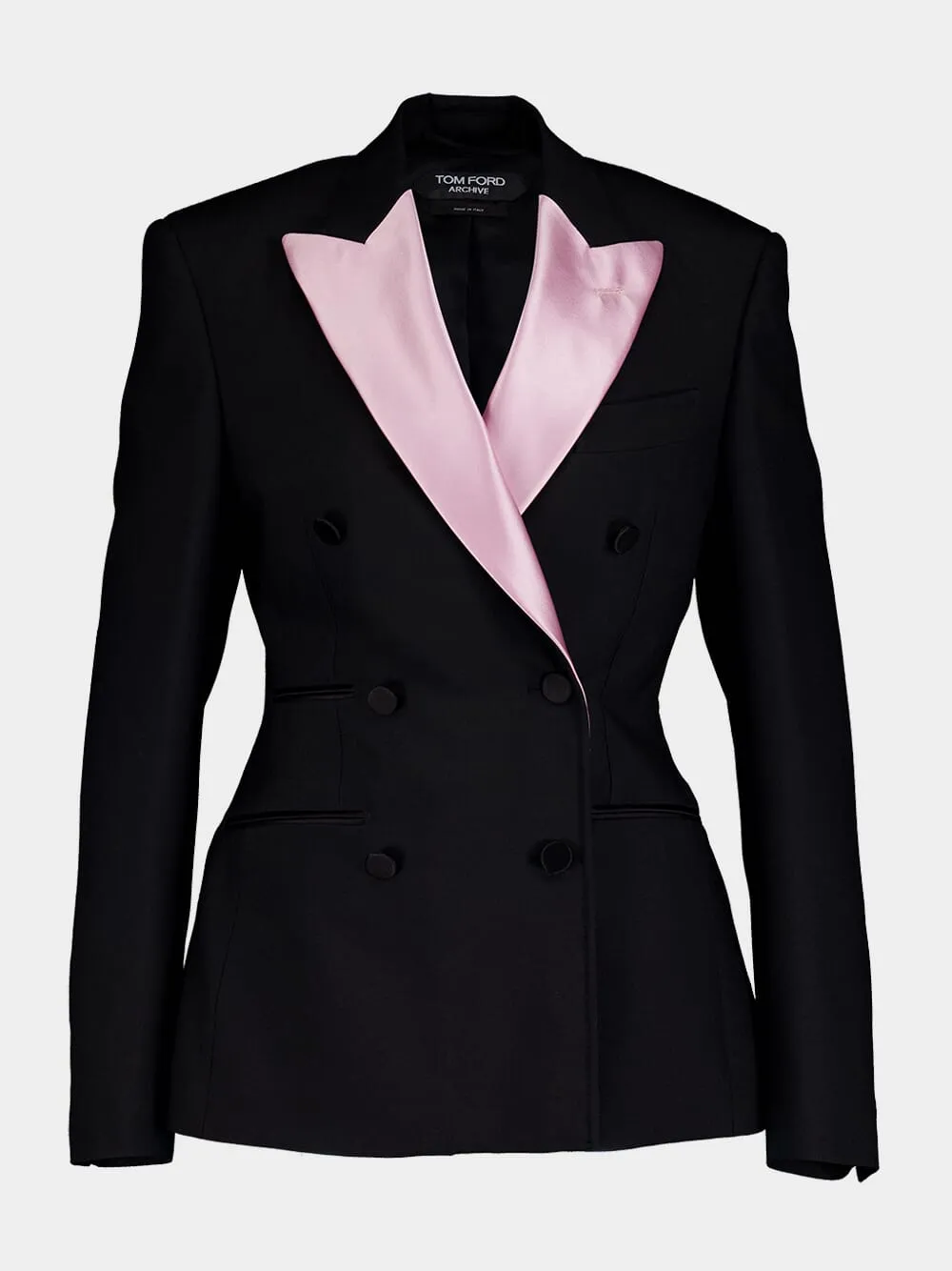 Satin Lapel Contrast Jacket