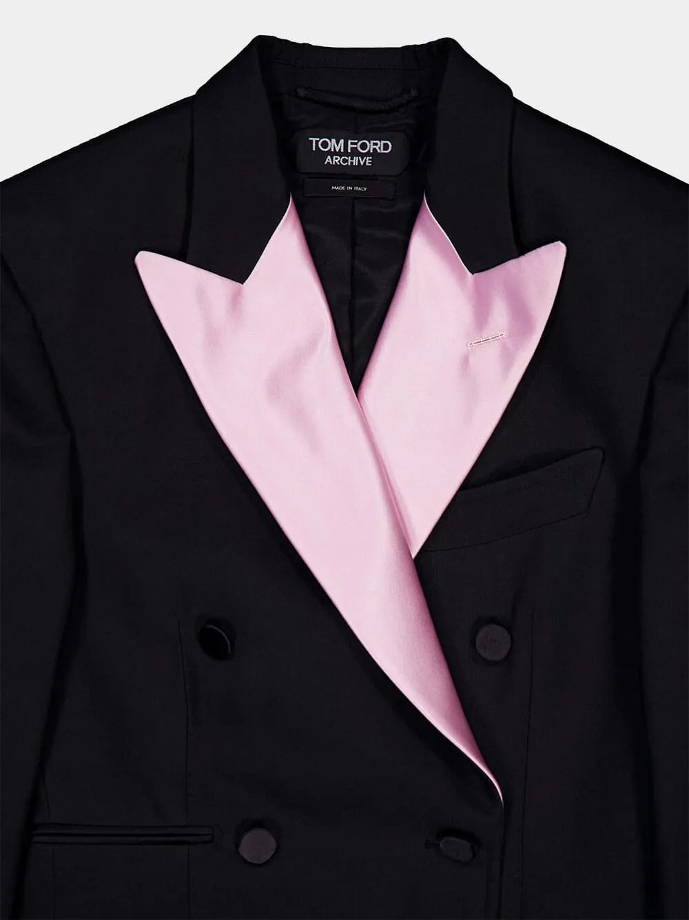 Satin Lapel Contrast Jacket