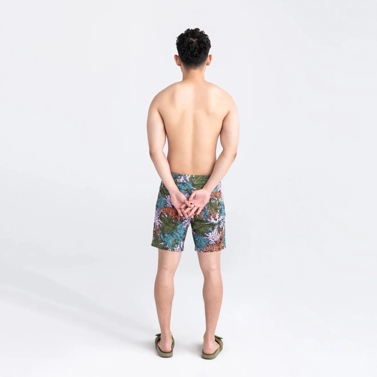 Saxx Mens Betawave 7" Swim Shorts -  Sub Tropic - Multi