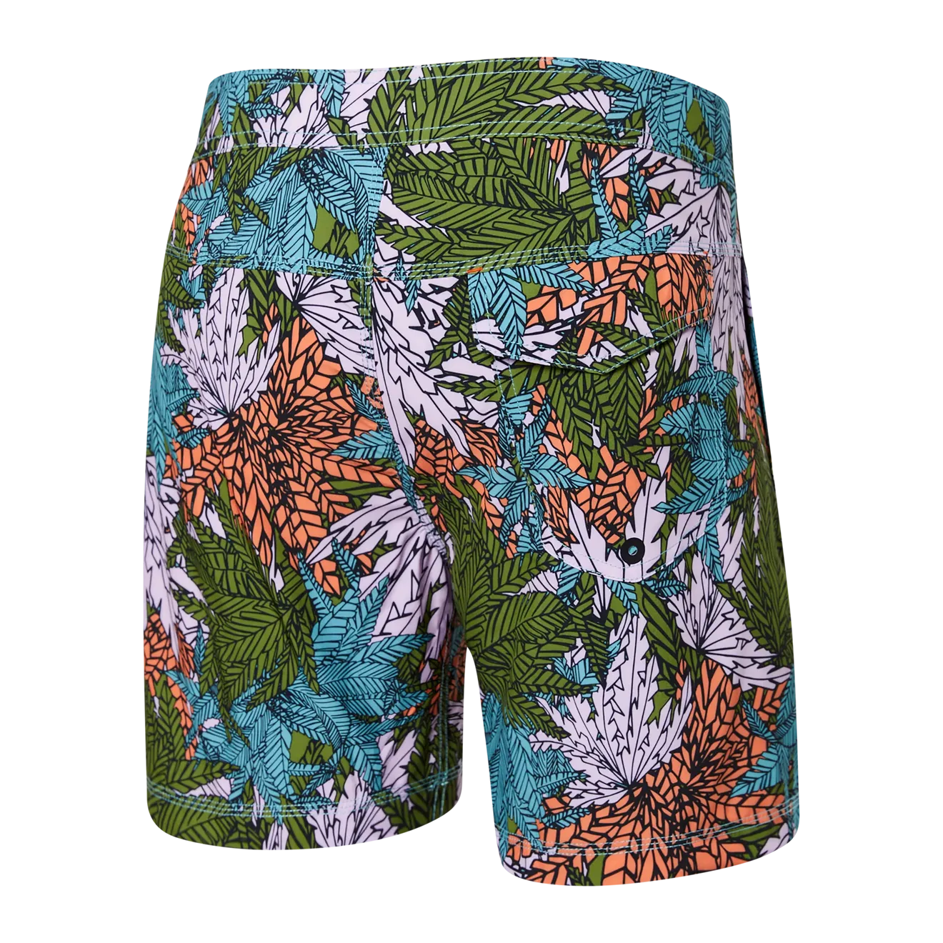 Saxx Mens Betawave 7" Swim Shorts -  Sub Tropic - Multi