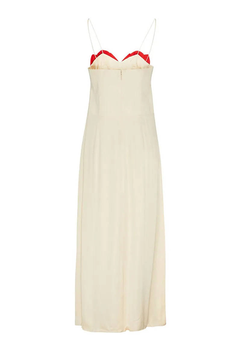 Sexy Floral Patchwork Contrast V Neck Sling Dresses