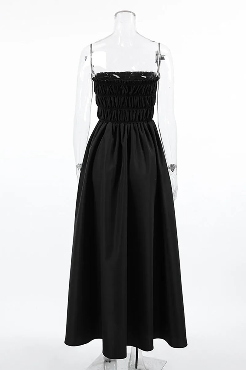 Sexy Patchwork Strapless Strapless Dresses