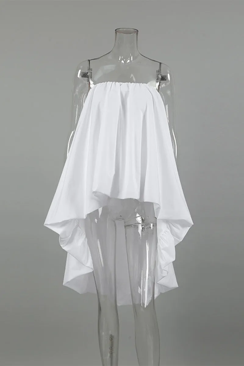 Sexy Ruched Irregular Strapless Strapless Dresses