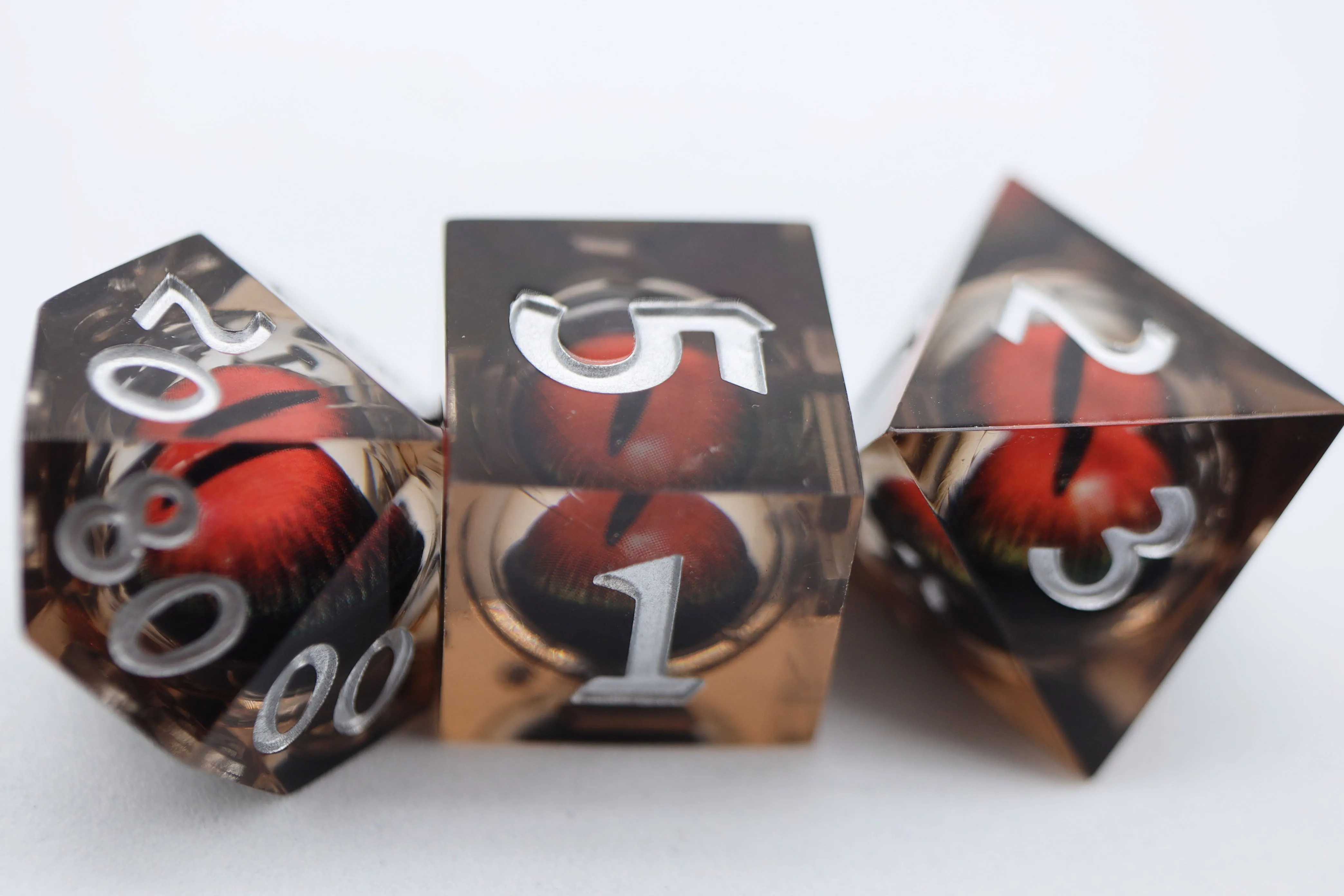 Sharp Edge Moving Eye RPG Dice Set - Nightvision