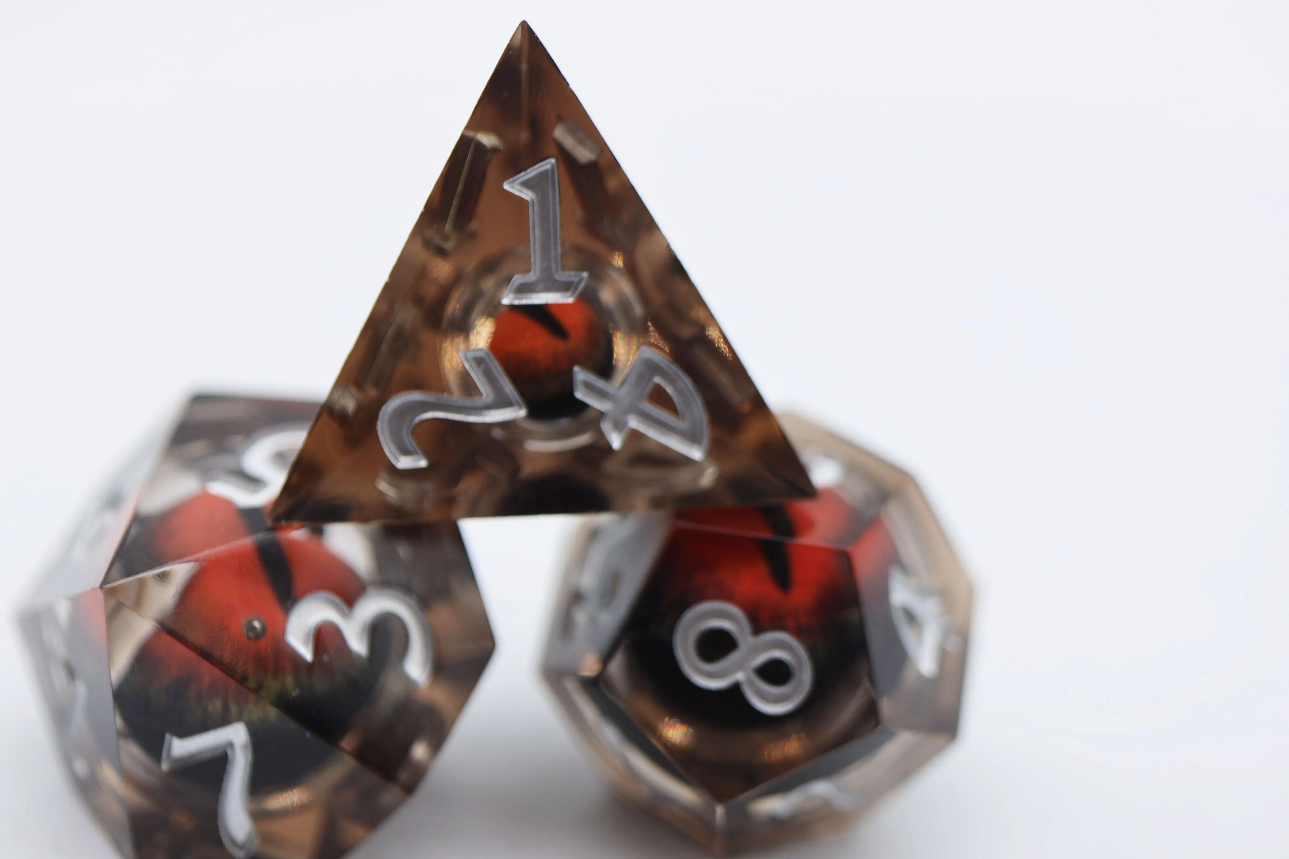 Sharp Edge Moving Eye RPG Dice Set - Nightvision