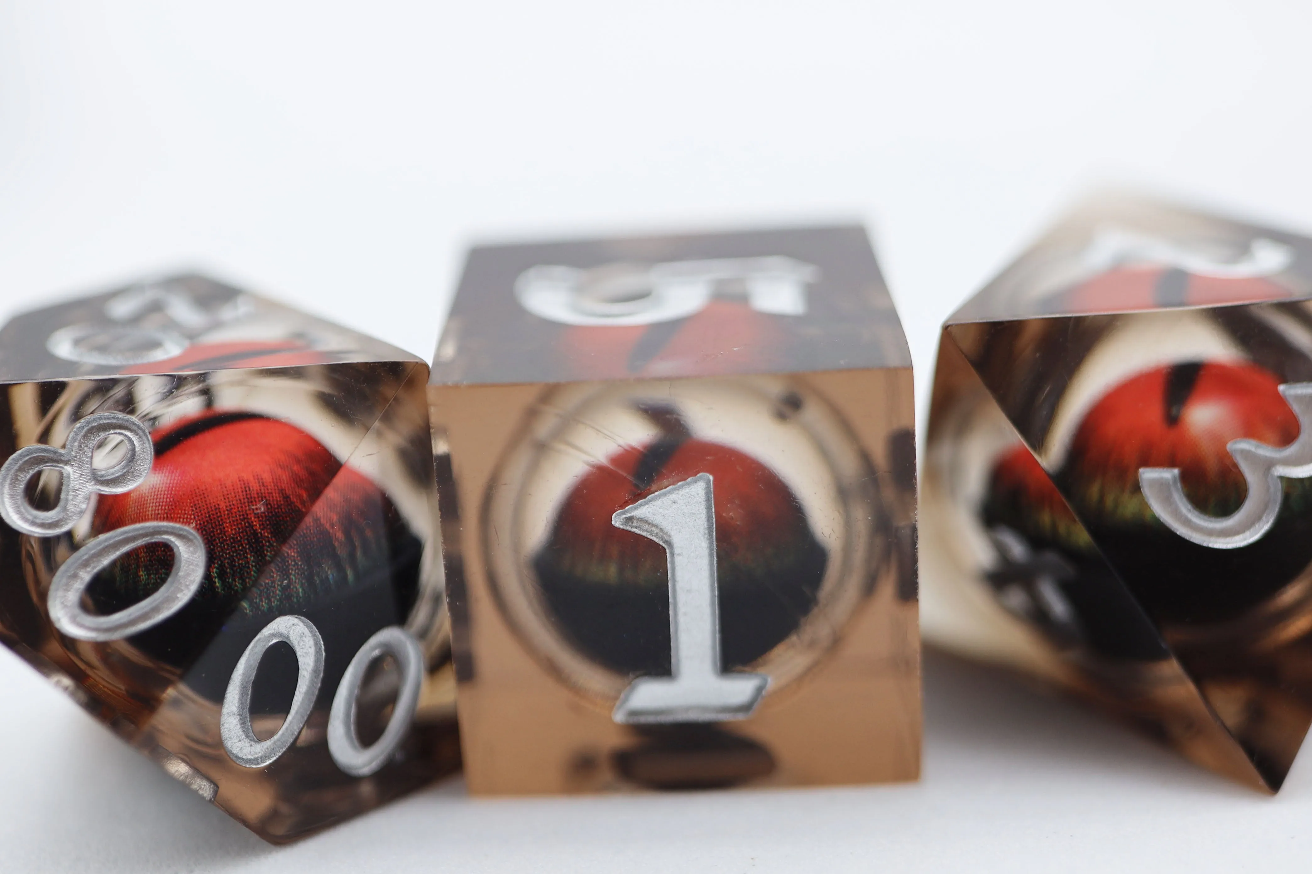 Sharp Edge Moving Eye RPG Dice Set - Nightvision