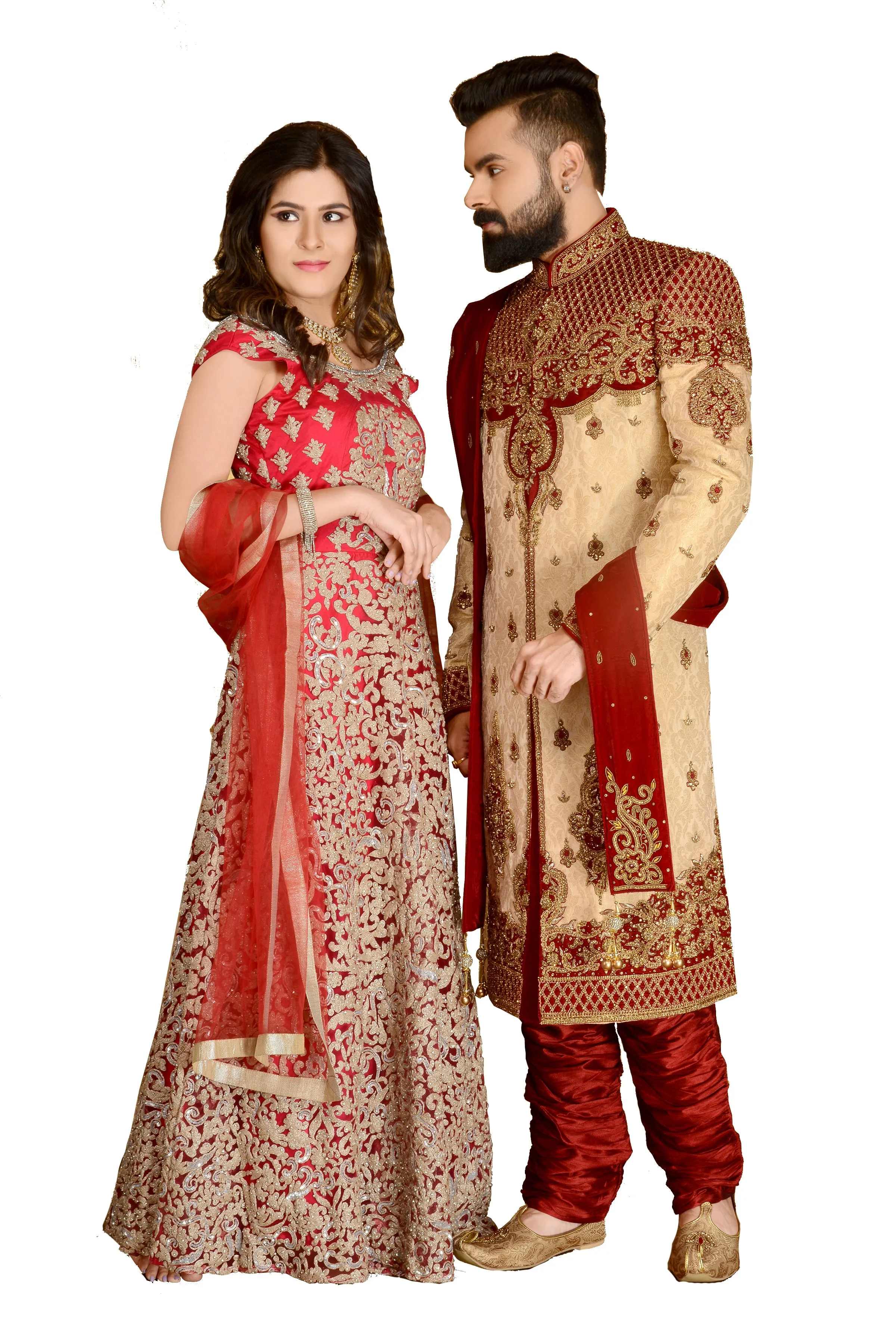 Sherwani (Custom Tailored) - (D.No.-1176)
