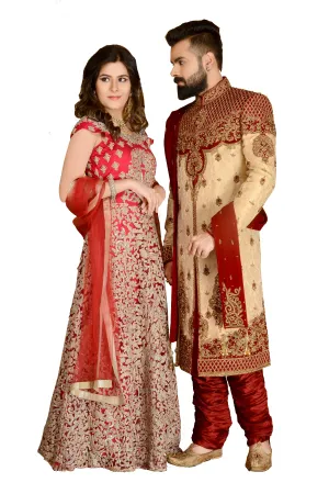 Sherwani (Custom Tailored) - (D.No.-1176)