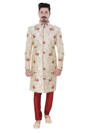 Sherwani (Custom Tailored) - (D.No.-1228)