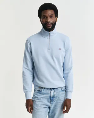 Shield Half-Zip Sweatshirt in Blue
