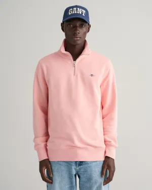 Shield Half-Zip Sweatshirt in Pink