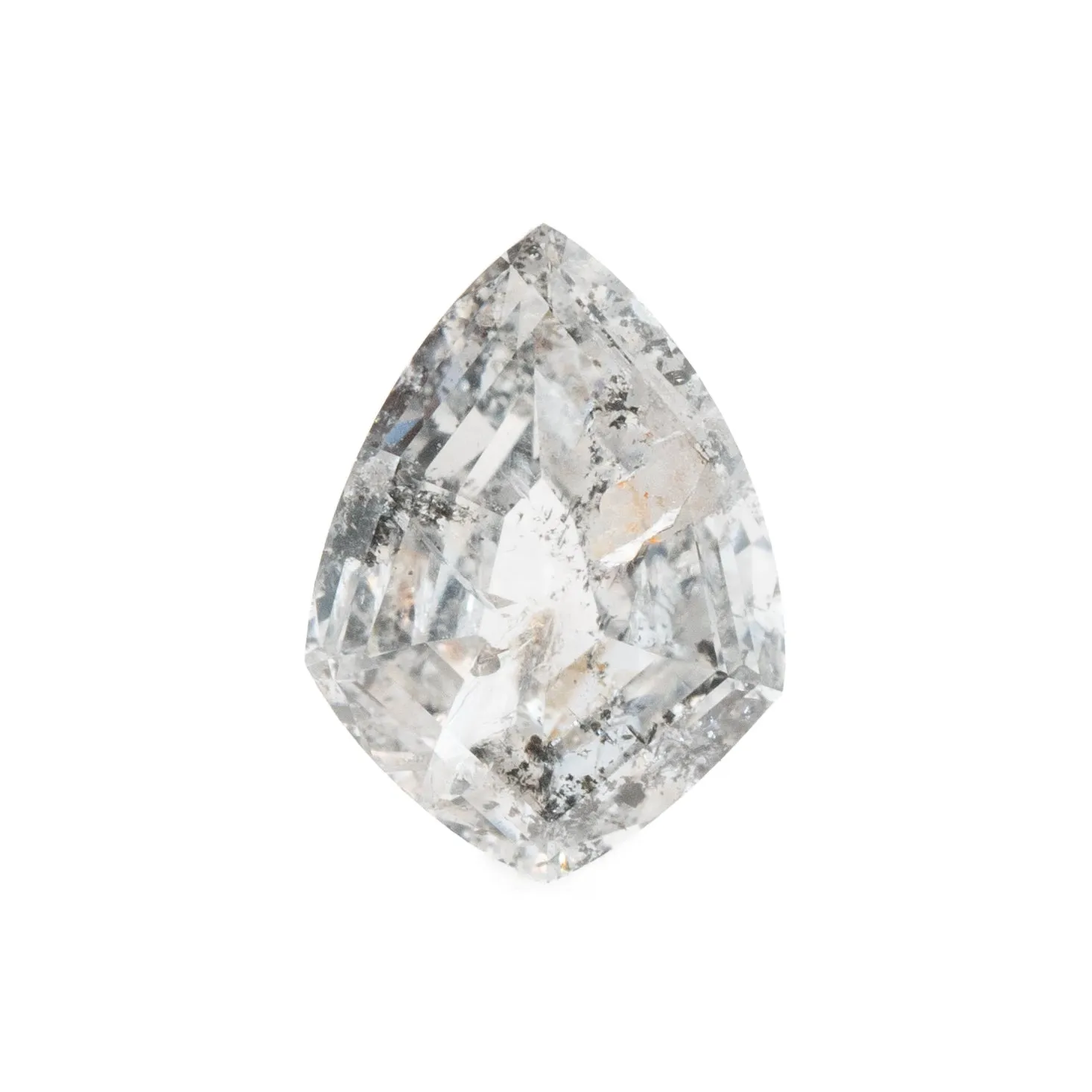 Shield Rose Cut Salt   Pepper Diamond | 0.82ct | Canada Origin