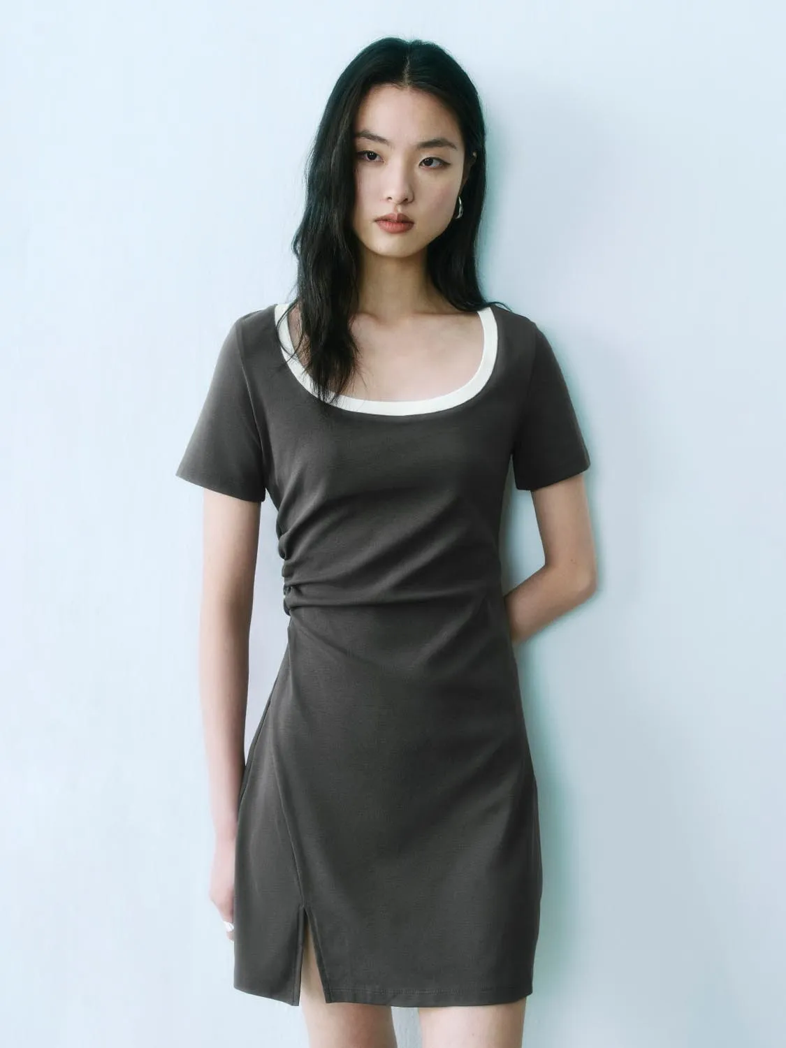 Short Sleeve A-Line Dresses