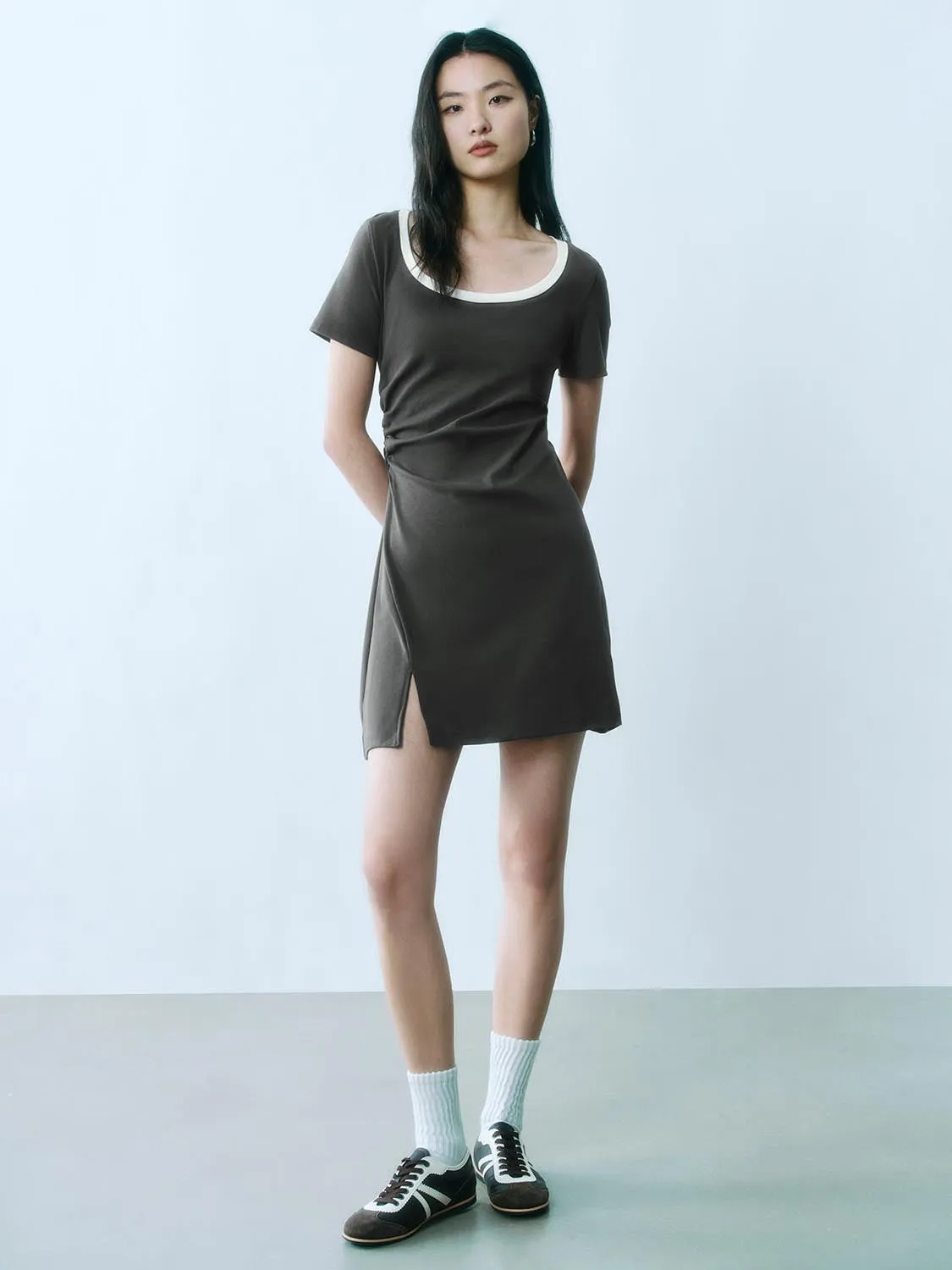 Short Sleeve A-Line Dresses