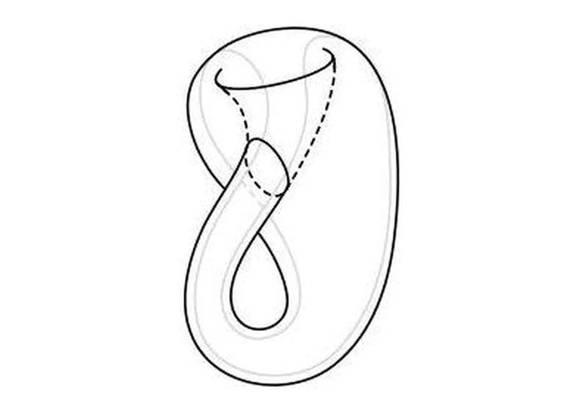 Silver 'Klein Bottle' baby's rattle - client commission