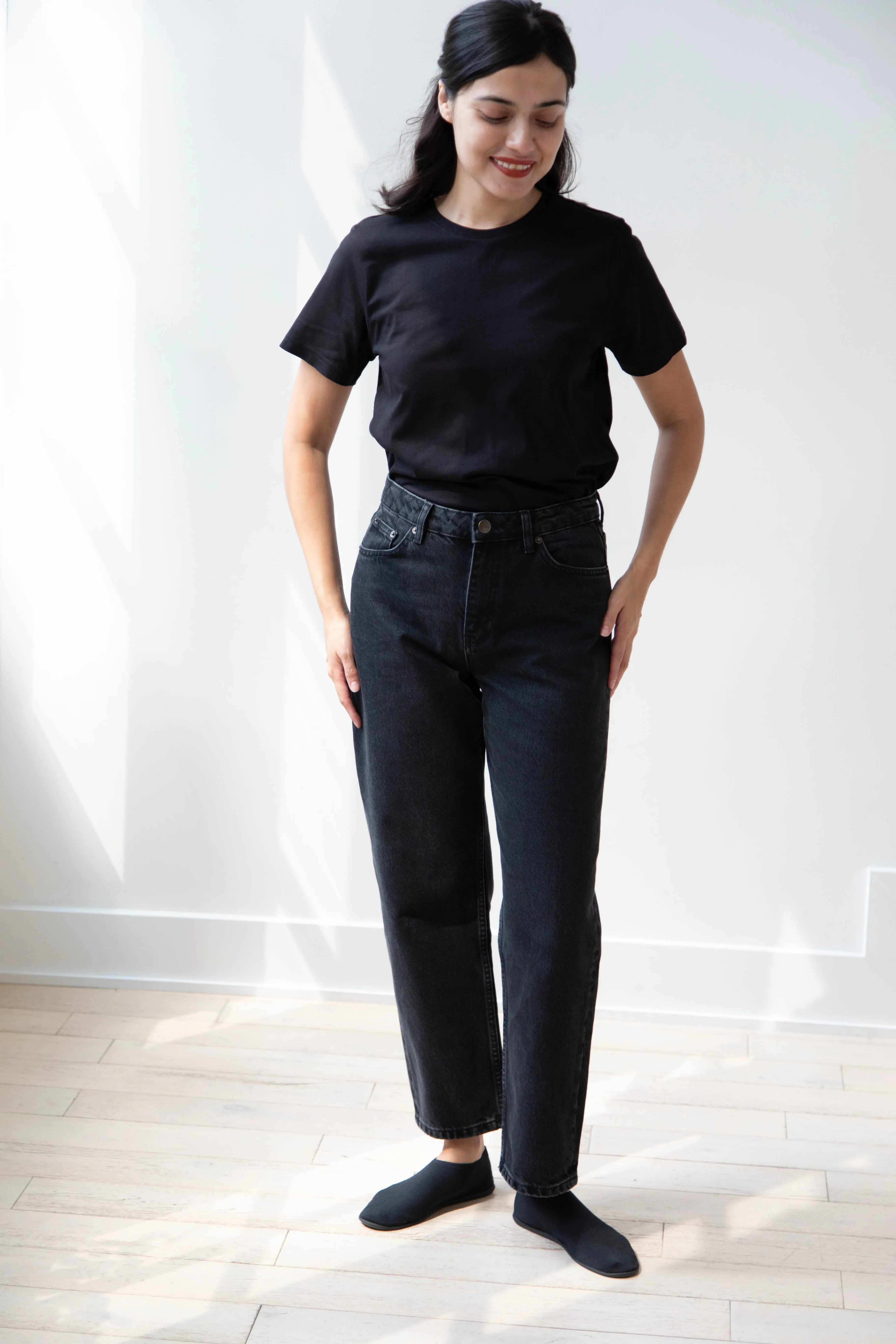 Skall | Allison Cropped Jeans in Vintage Black