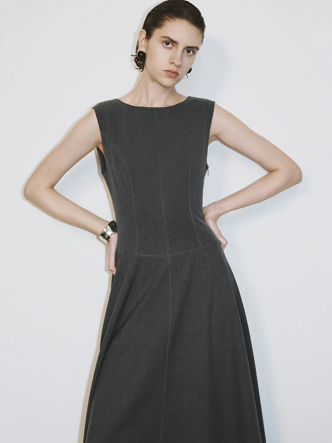 Sleeveless A-Line Dresses