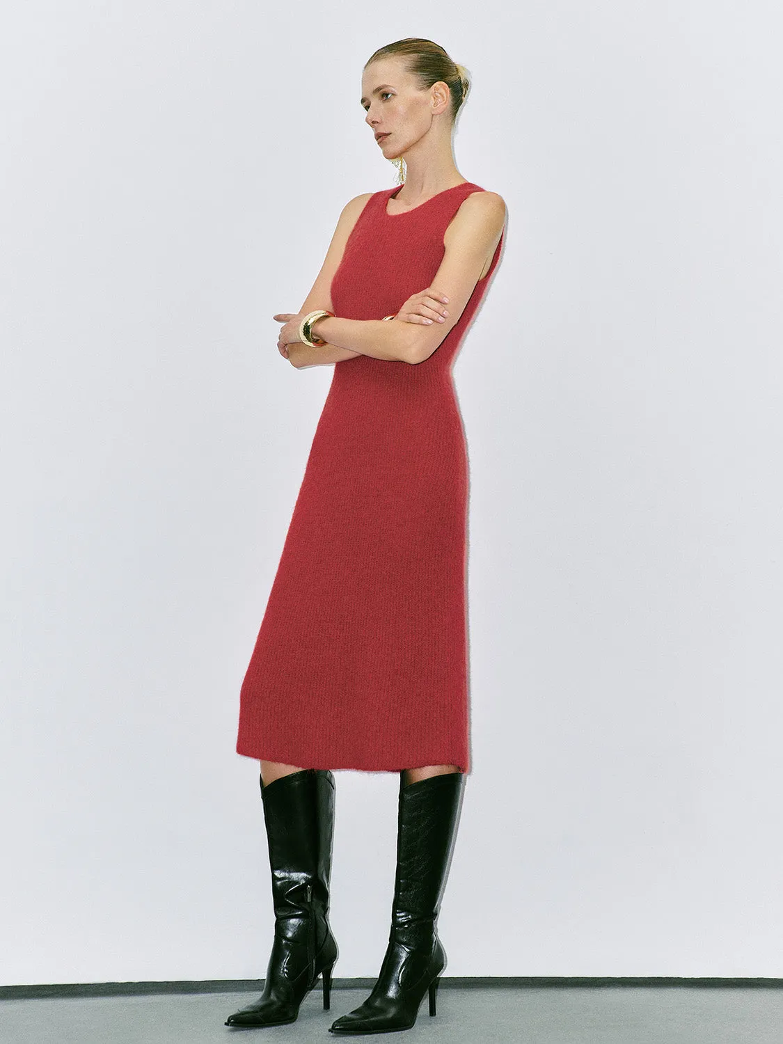 Sleeveless Skinny Knitted Dresses