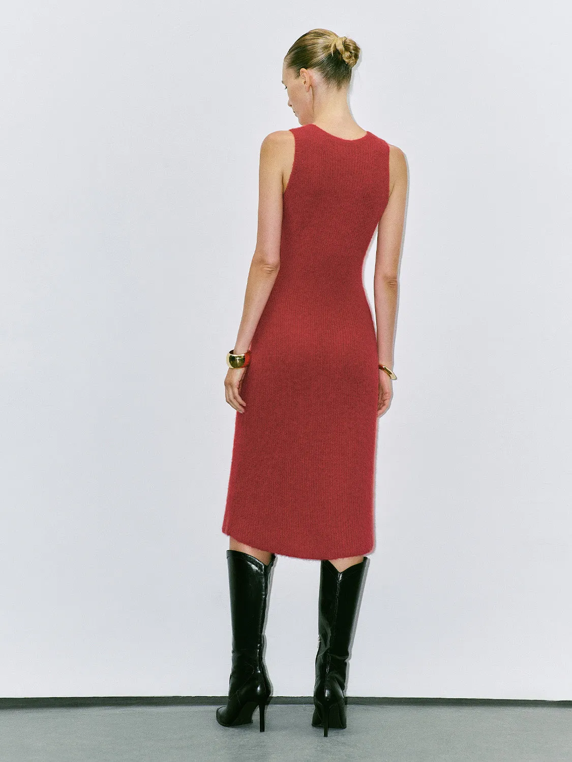 Sleeveless Skinny Knitted Dresses