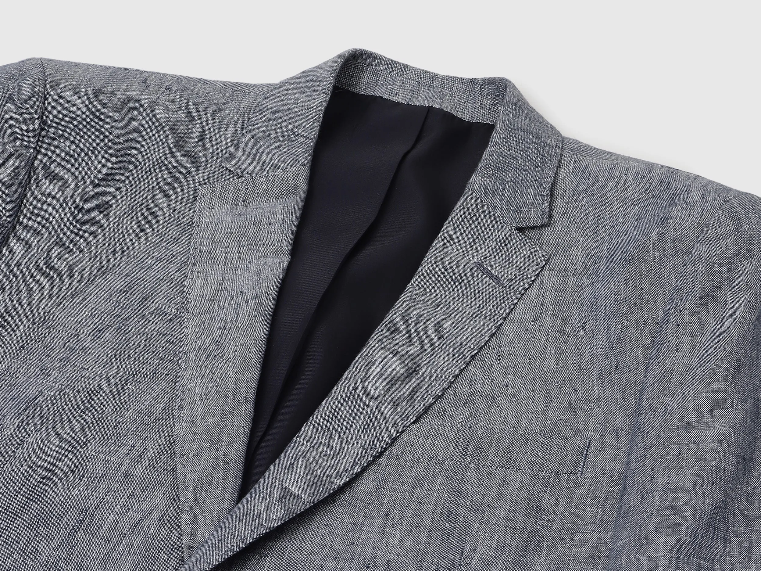 Slim Fit Lapel Collar Solid Blazer
