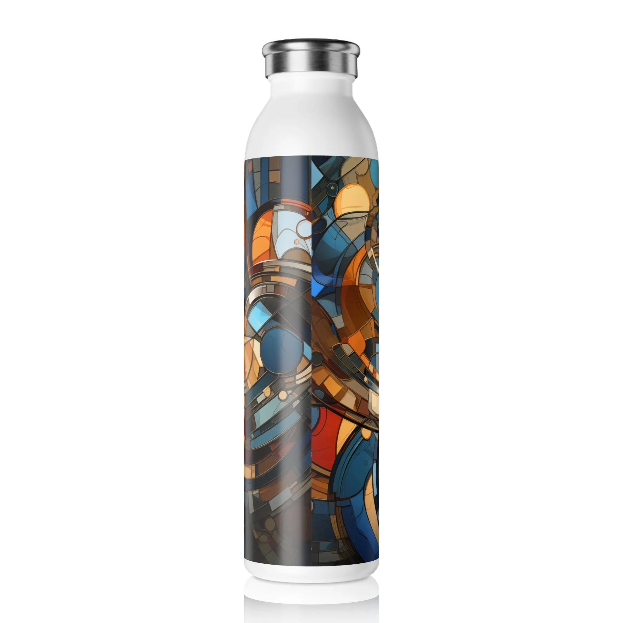 Slim Water Bottle - Arne Confucius 70s Sci Fi Nebula