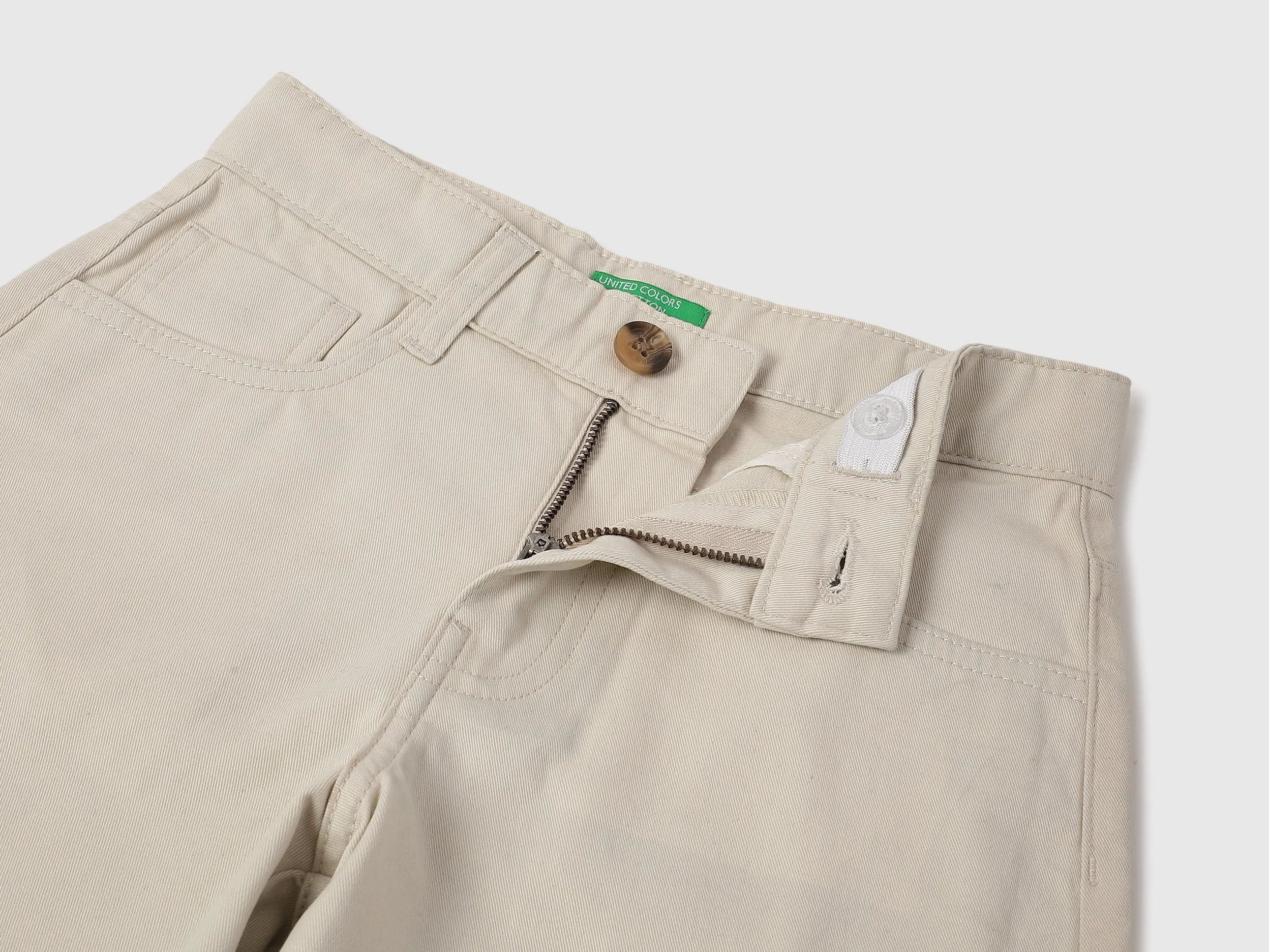 Solid Regular Fit Carpenter Shorts