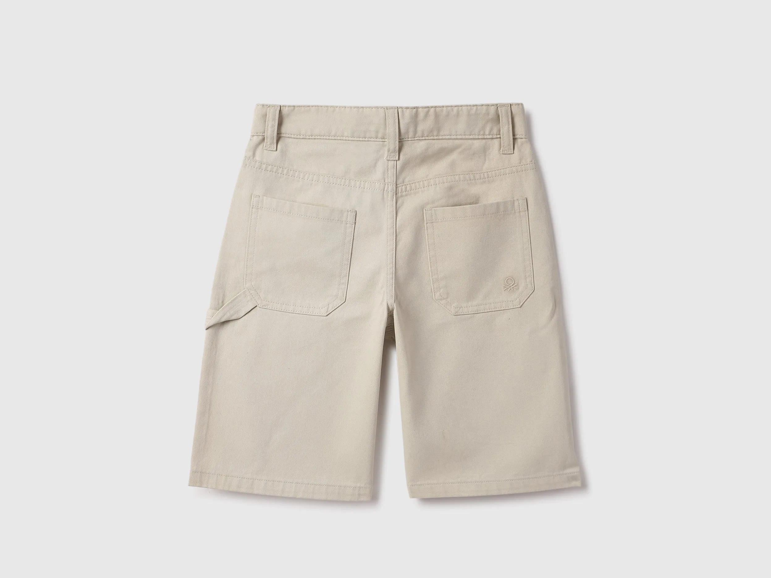 Solid Regular Fit Carpenter Shorts