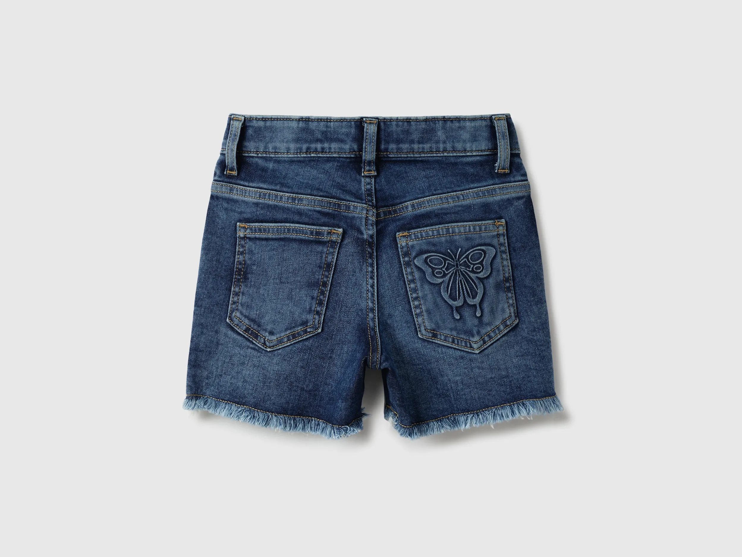 Solid Regular Fit Denim Shorts