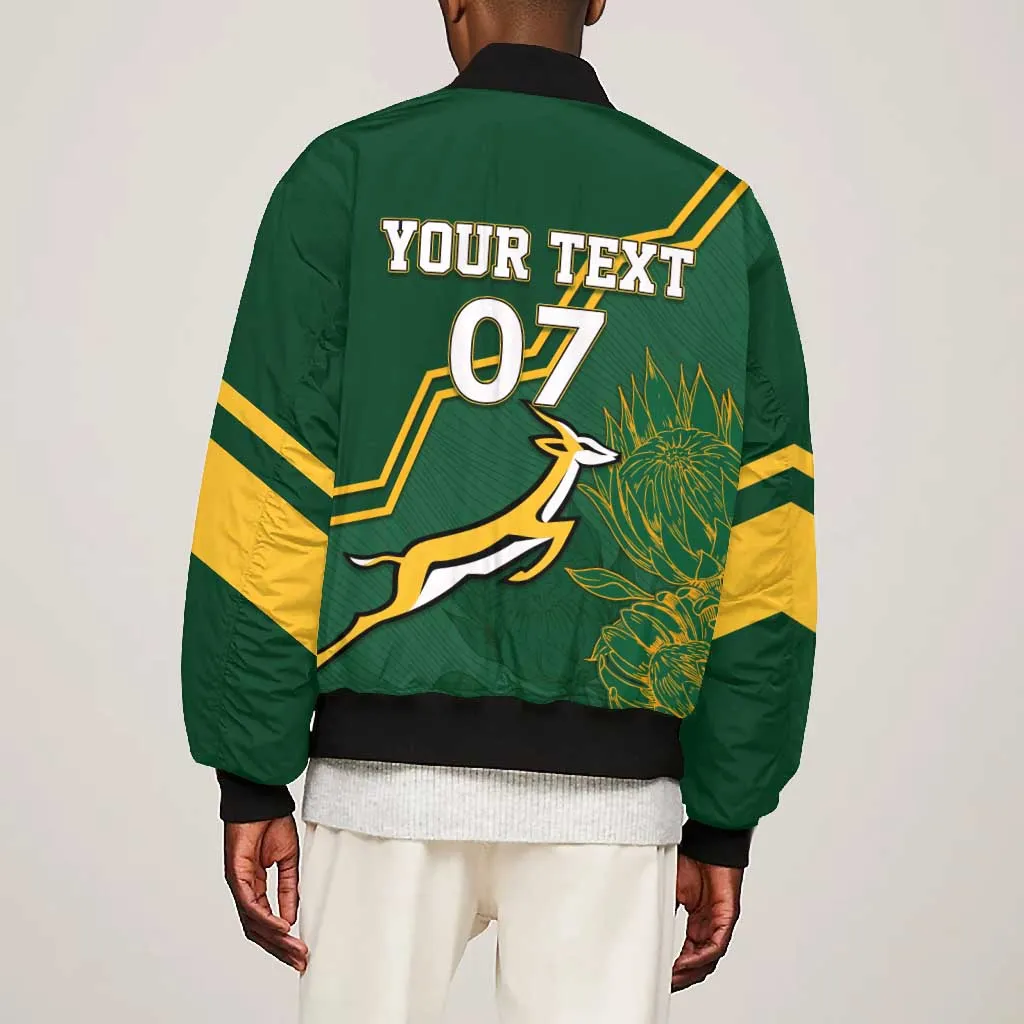 South Africa Rugby Bomber Jacket Champions GO Bokke LT7