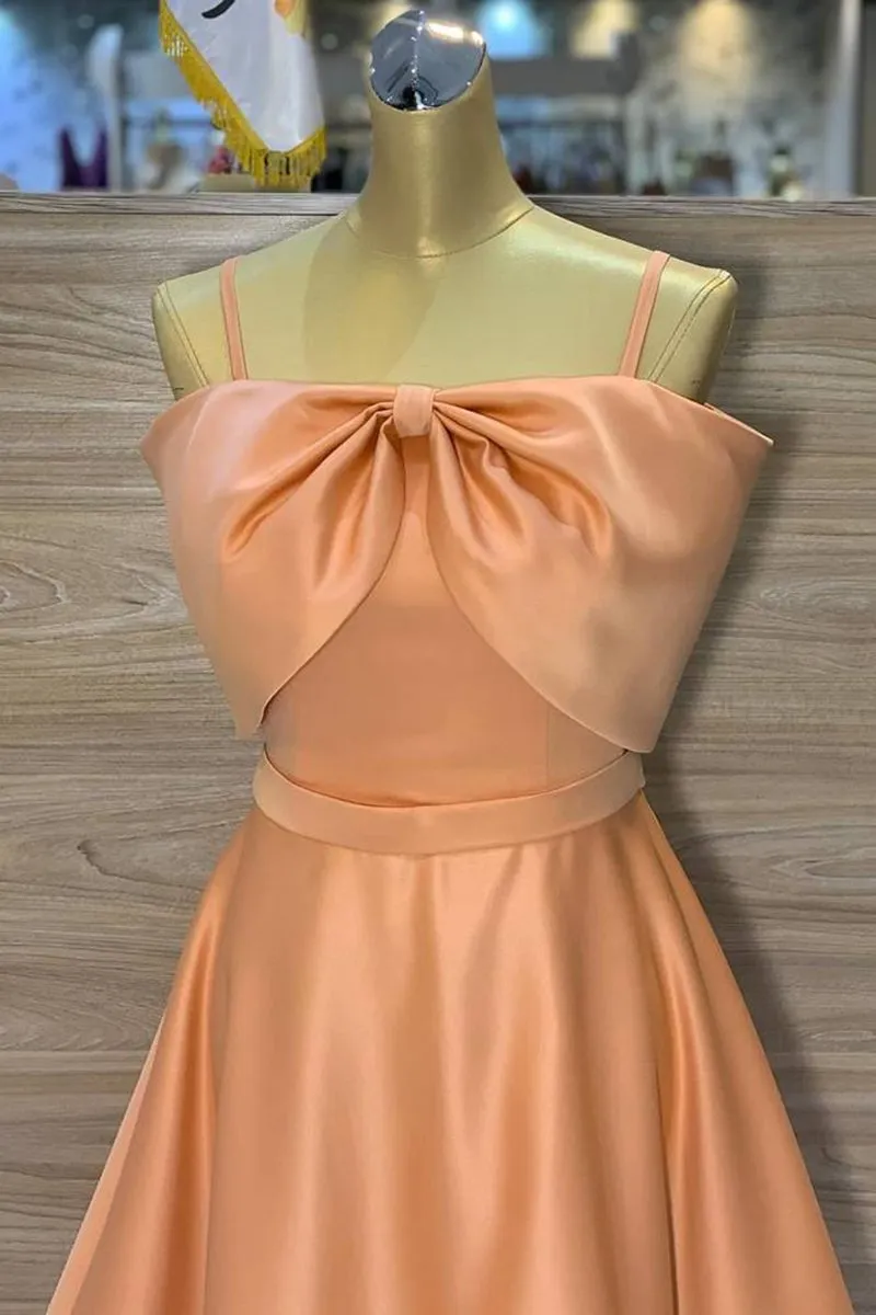 Spaghetti Straps A-line Homecoming Dresses