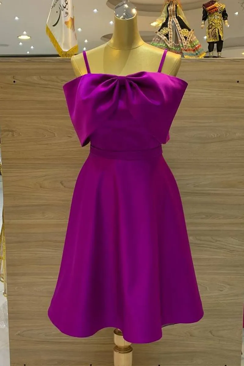 Spaghetti Straps A-line Homecoming Dresses
