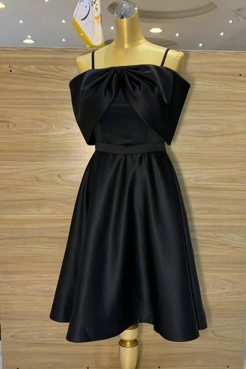 Spaghetti Straps A-line Homecoming Dresses