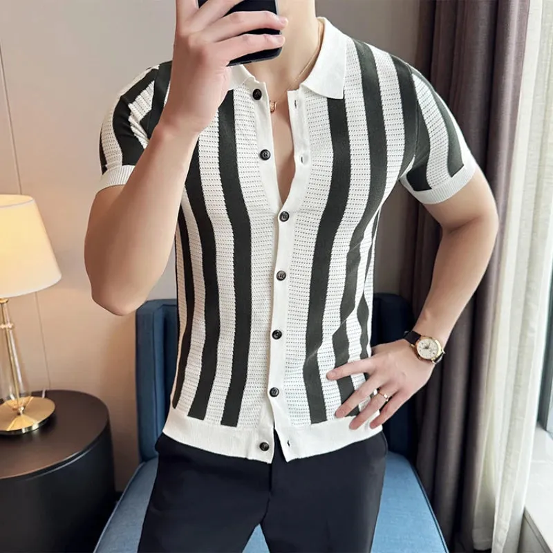 Stradon Flex™ Striped Knit Shirt