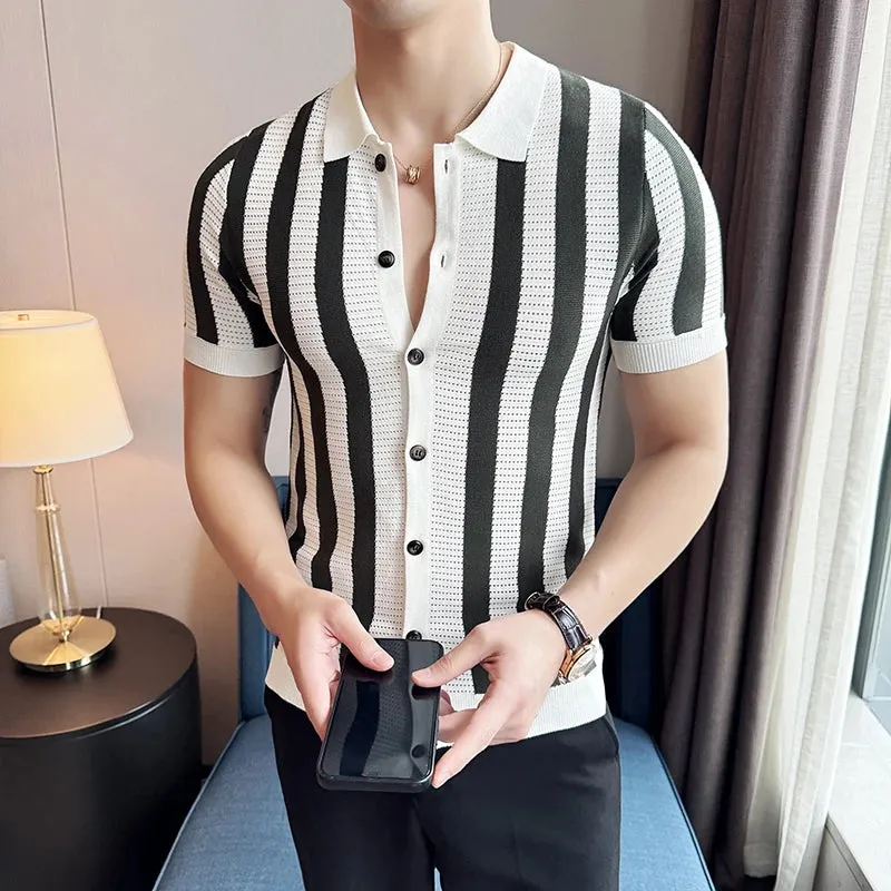 Stradon Flex™ Striped Knit Shirt