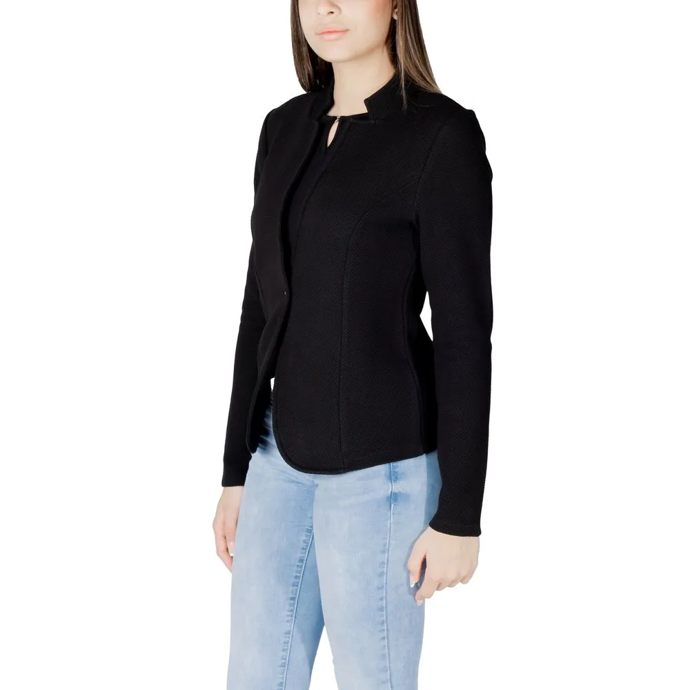 Street One Black Cotton Suits & Blazer