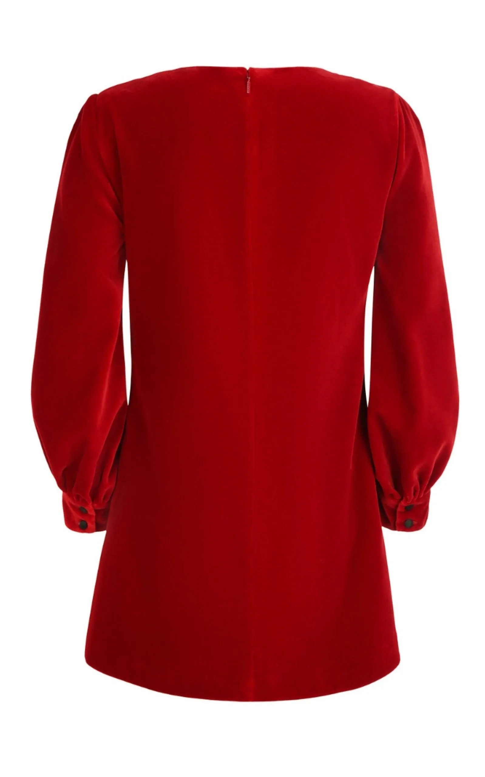 Stretch Cotton-Velvet Mini Dress