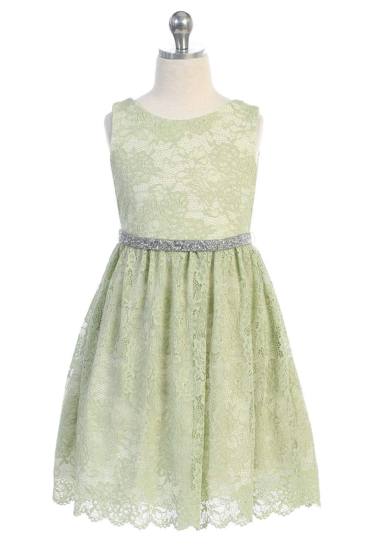 Stretch Lace Dress shiny diamond-back