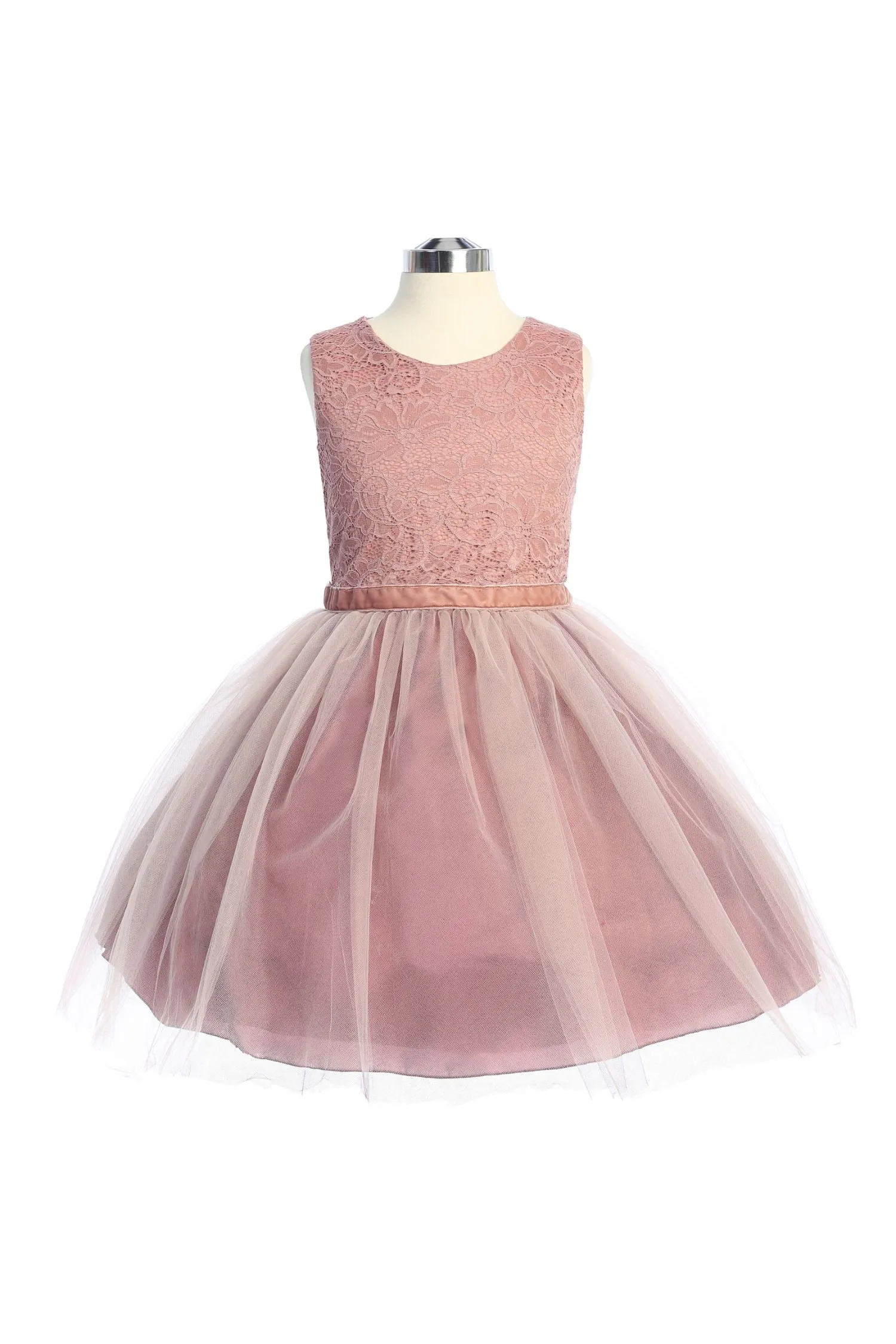 Stretch Lace Tulle Dress Plus Size - Discontinued
