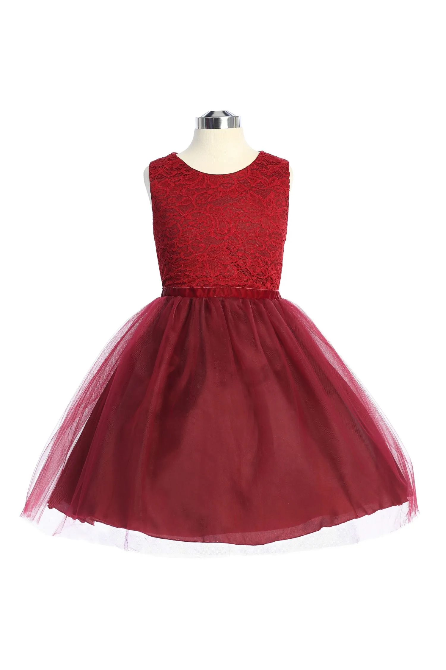 Stretch Lace Tulle Dress Plus Size - Discontinued